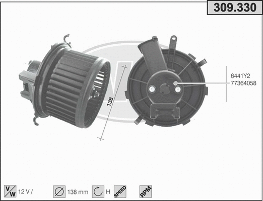 Interior Blower (309.330)