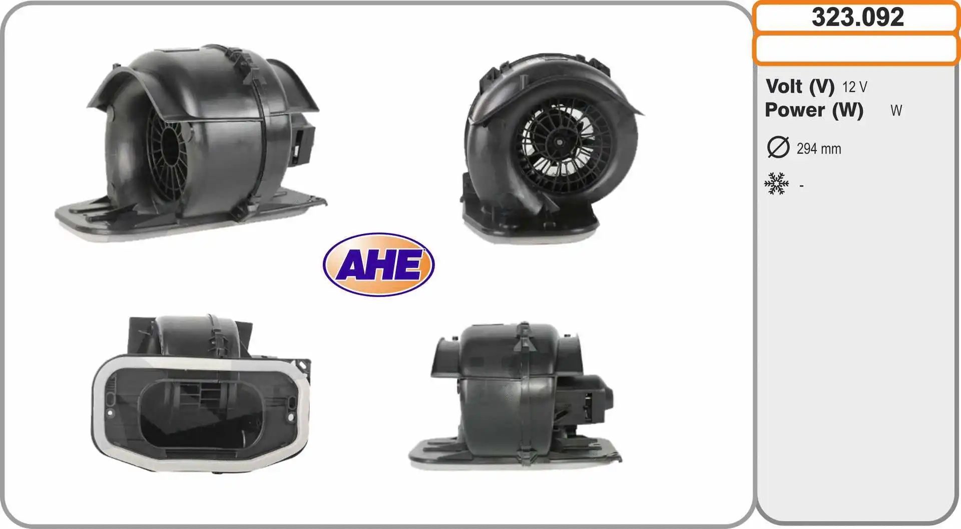 Interior Blower (323.092)