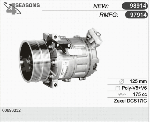 Compressor, air conditioning (97914)