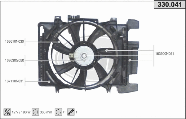 Fan, engine cooling (330.041)