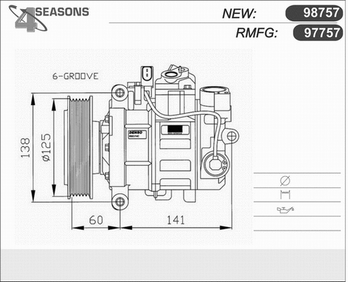Compressor, air conditioning (97757)