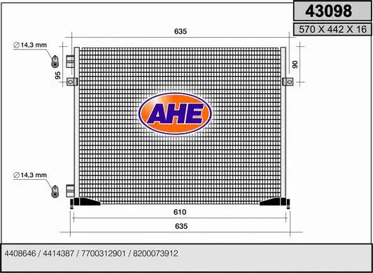 Condenser, air conditioning (43098)
