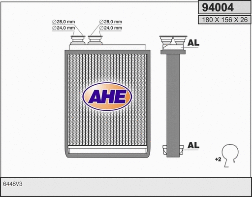 Heat Exchanger, interior heating (94004)