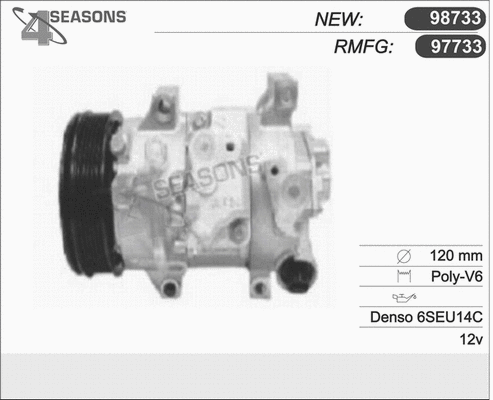 Compressor, air conditioning (97733)