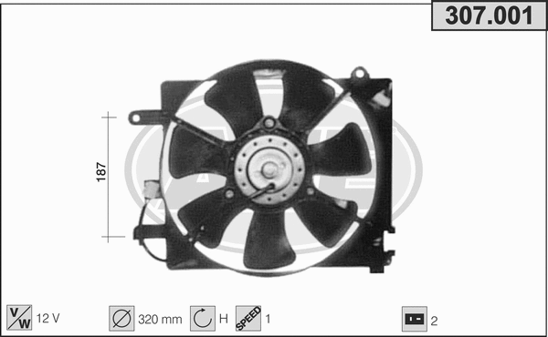 Fan, engine cooling (307.001)