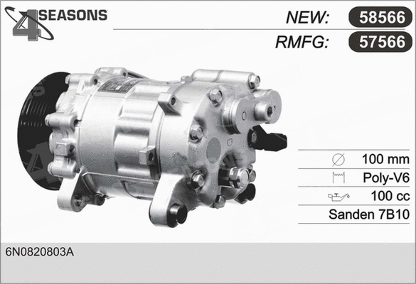 Compressor, air conditioning (57566)