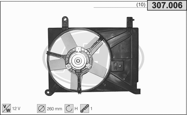 Fan, engine cooling (307.006)