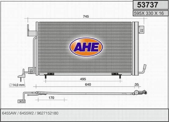 Condenser, air conditioning (53737)