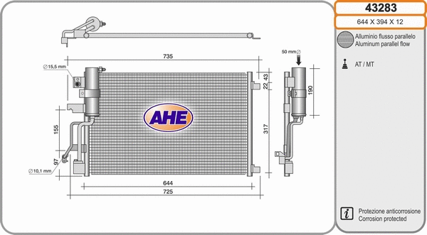 Condenser, air conditioning (43283)