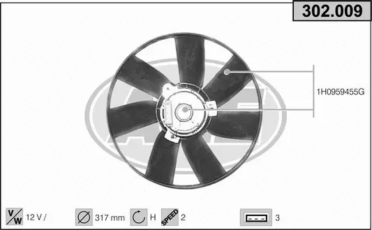 Fan, engine cooling (302.009)
