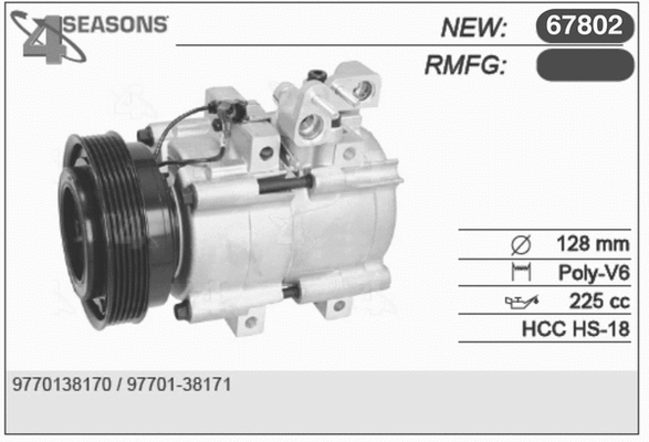 Compressor, air conditioning (67802)