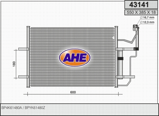 Condenser, air conditioning (43141)