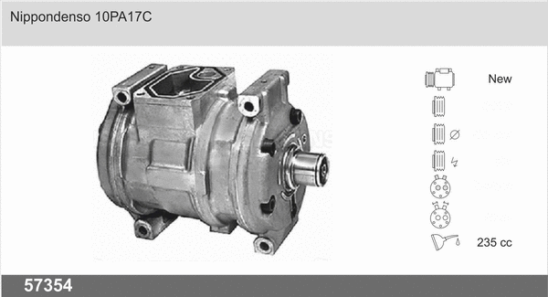 Compressor, air conditioning (57354)