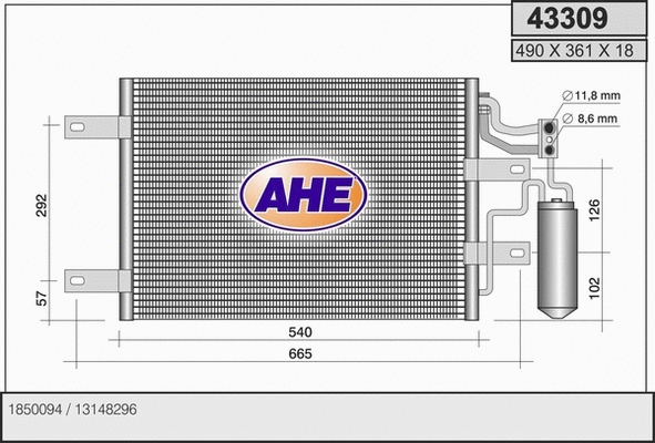 Condenser, air conditioning (43309)