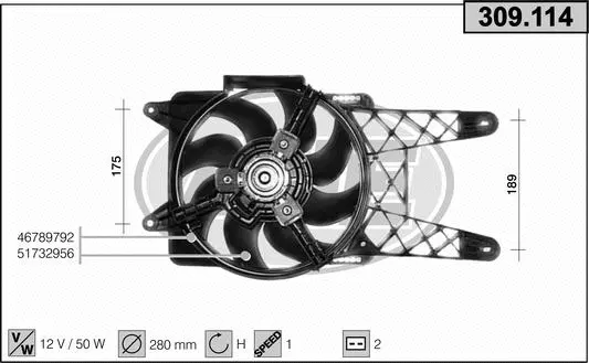 Fan, engine cooling (309.114)