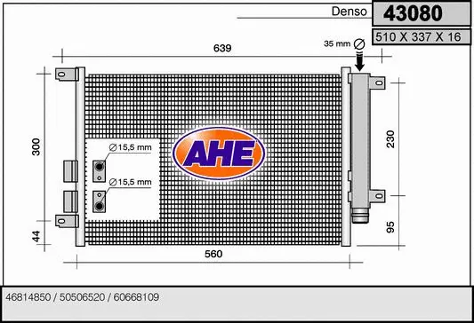 Condenser, air conditioning (43080)