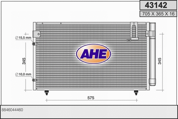 Condenser, air conditioning (43142)