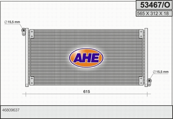 Condenser, air conditioning (53467/O)
