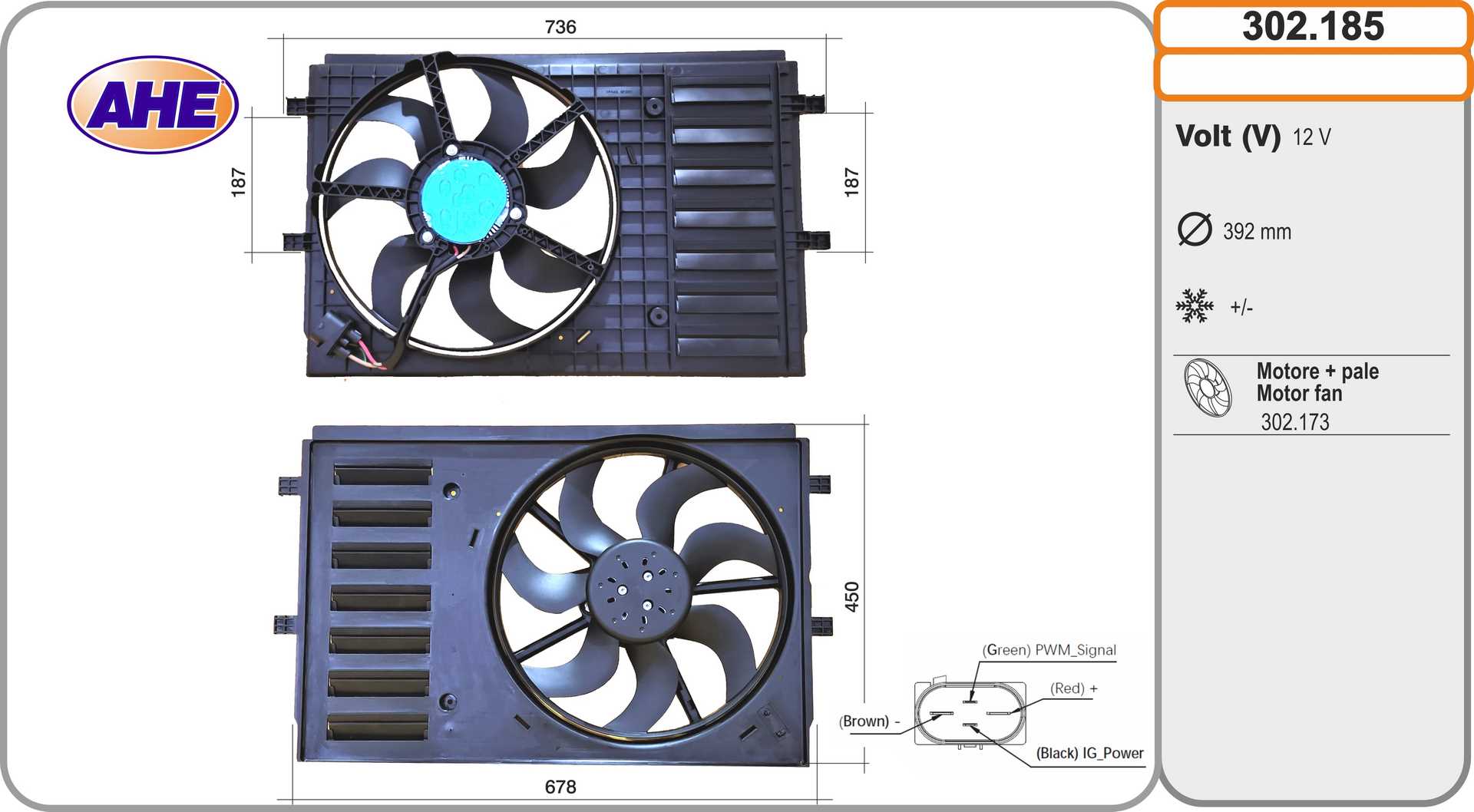 Fan, engine cooling (302.185)
