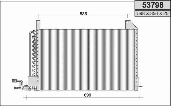 Condenser, air conditioning (53798)
