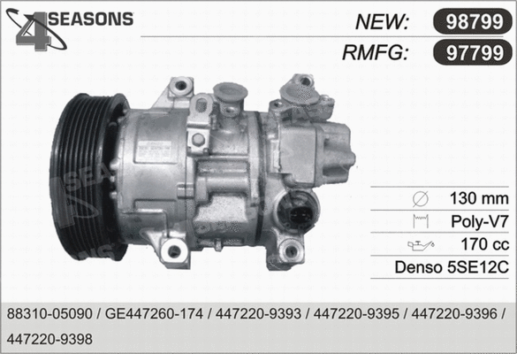 Compressor, air conditioning (97799)