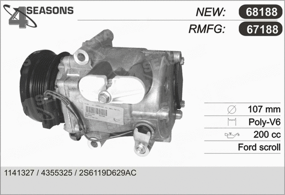 Compressor, air conditioning (67188)