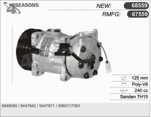 Compressor, air conditioning (67559)
