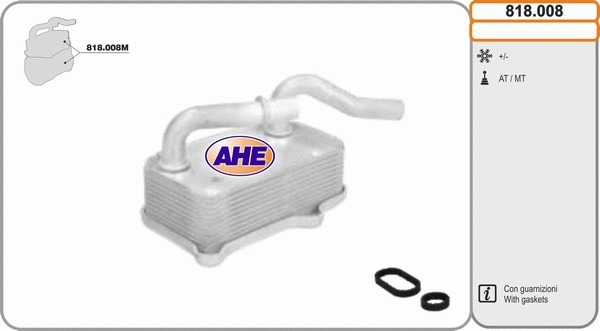 Oil Cooler, engine oil (818.008)