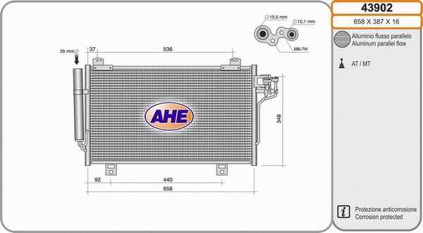 Condenser, air conditioning (43902)