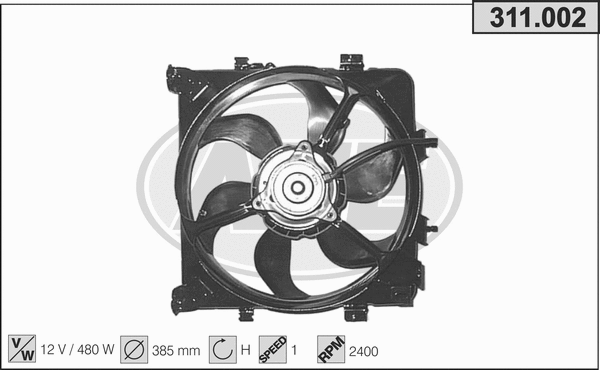 Fan, engine cooling (311.002)