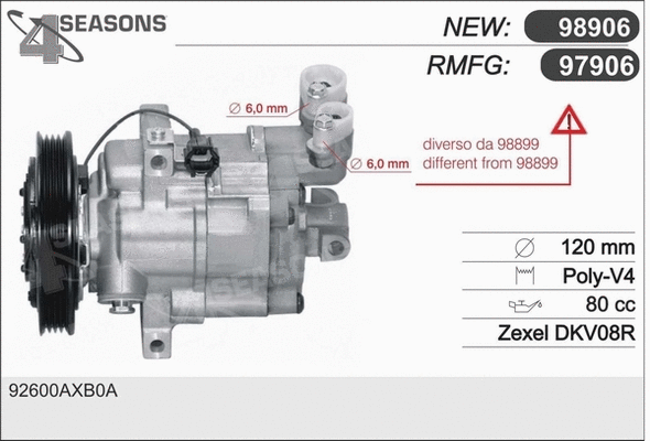 Compressor, air conditioning (97906)