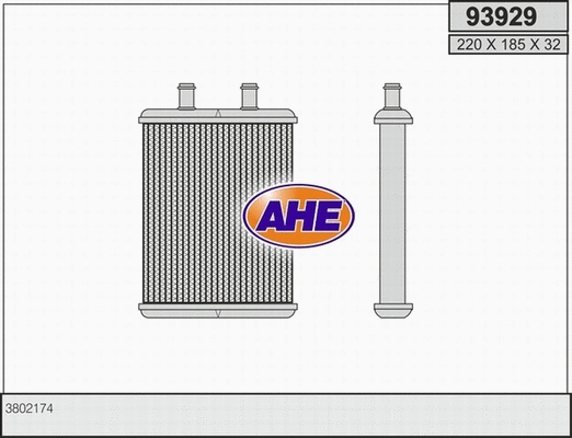 Heat Exchanger, interior heating (93929)