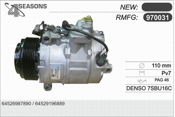 Compressor, air conditioning (970031)