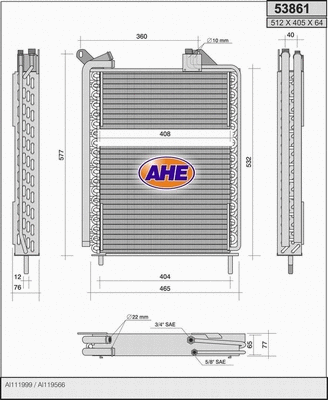 Condenser, air conditioning (53861)