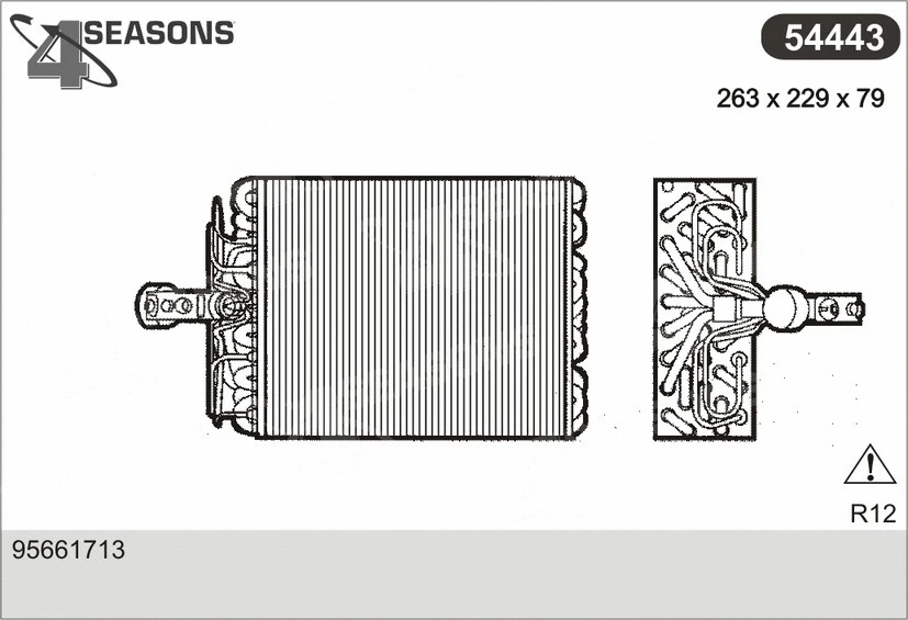 Evaporator, air conditioning (54443)