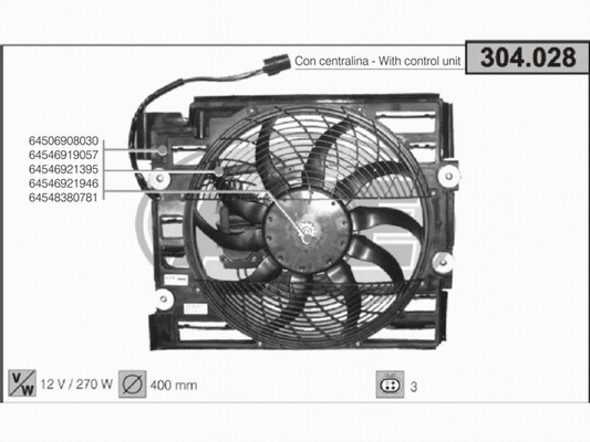 Fan, engine cooling (304.028)