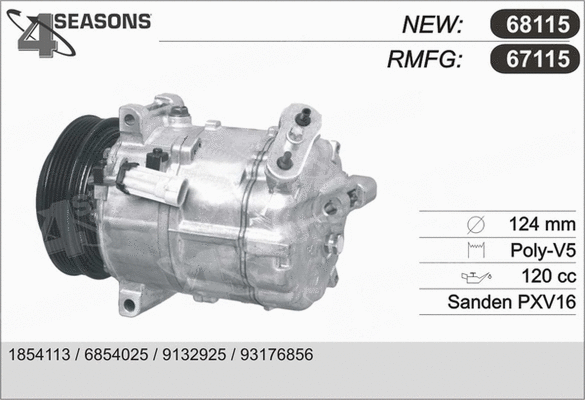 Compressor, air conditioning (67115)