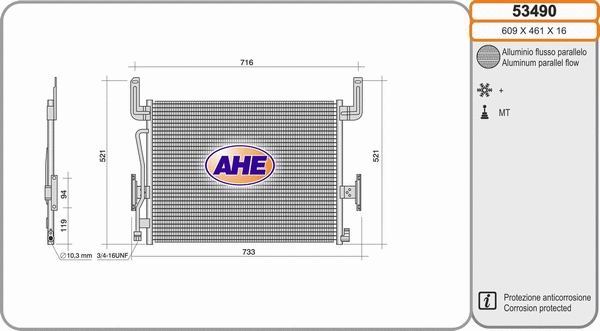 Condenser, air conditioning (53490)