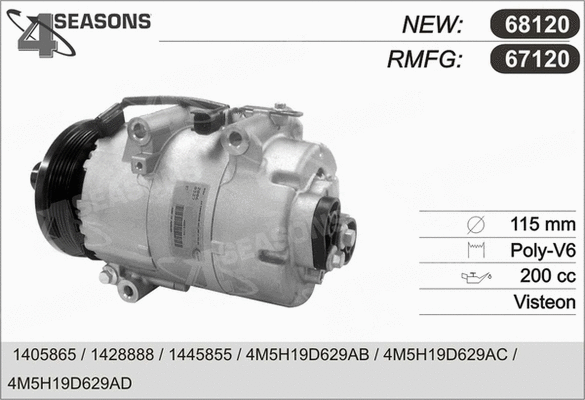 Compressor, air conditioning (67120)