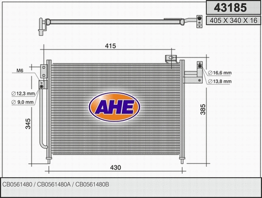 Condenser, air conditioning (43185)