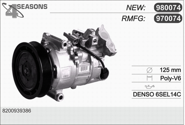 Compressor, air conditioning (970074)