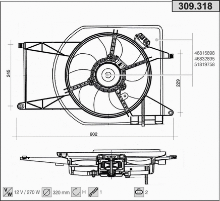 Fan, engine cooling (309.318)
