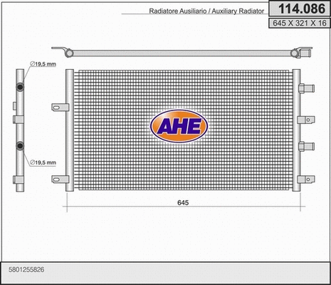 Radiator, engine cooling (114.086)
