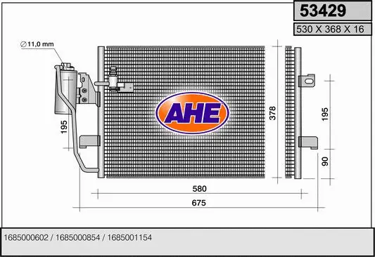 Condenser, air conditioning (53429)