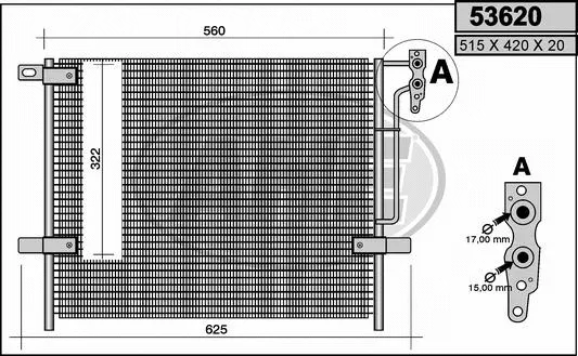 Condenser, air conditioning (53620)