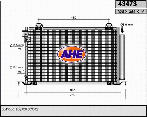 Condenser, air conditioning (43473)
