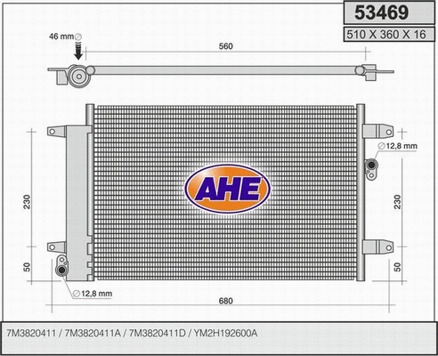 Condenser, air conditioning (53469)