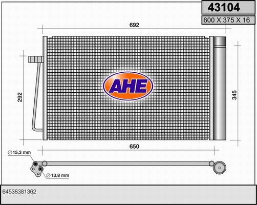 Condenser, air conditioning (43104)