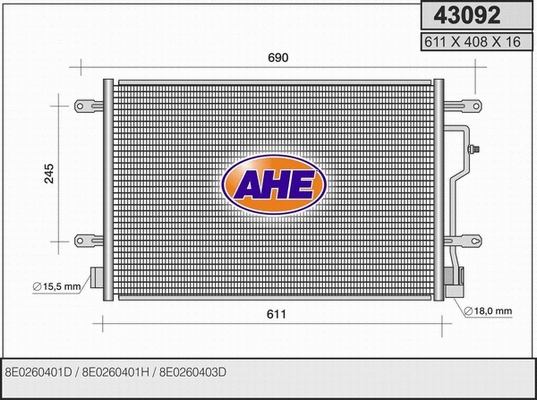 Condenser, air conditioning (43092)