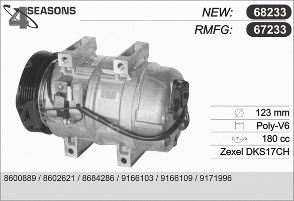 Compressor, air conditioning (67233)